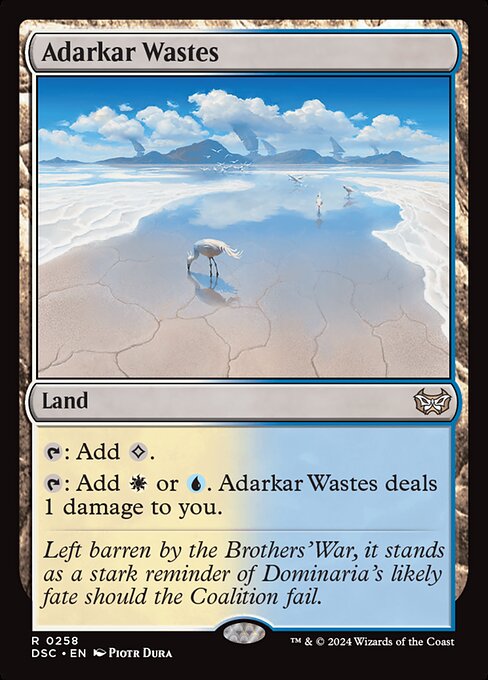 Adarkar Wastes (258) [Duskmourn: House of Horror Commander]