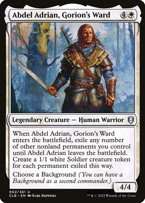Abdel Adrian, Gorion's Ward (2) [Commander Legends: Battle for Baldur's Gate]
