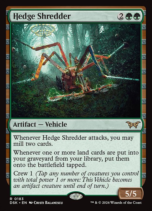 Hedge Shredder (183) [Duskmourn: House of Horror]