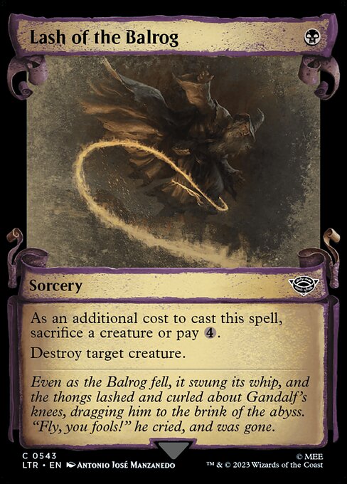 Lash of the Balrog (543) [The Lord of the Rings: Tales of Middle-earth] [Showcase]