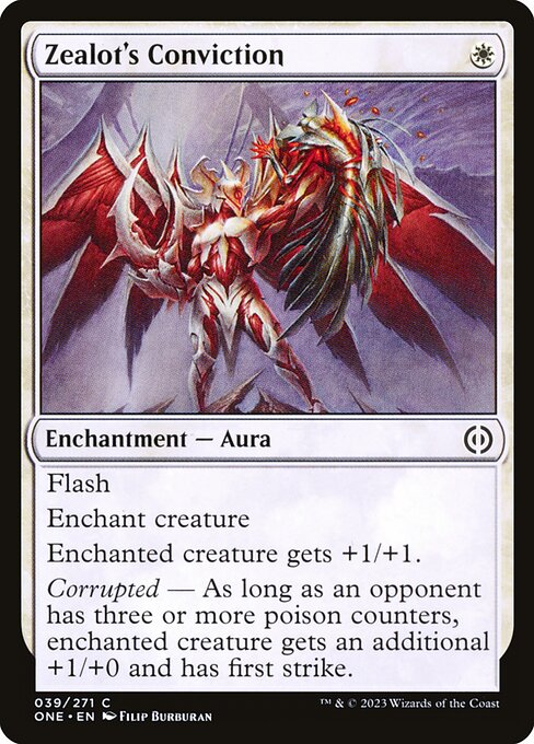 Zealot's Conviction (39) [Phyrexia: All Will Be One]