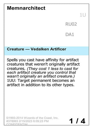 Memnarchitect (RU02) [Unknown Event]