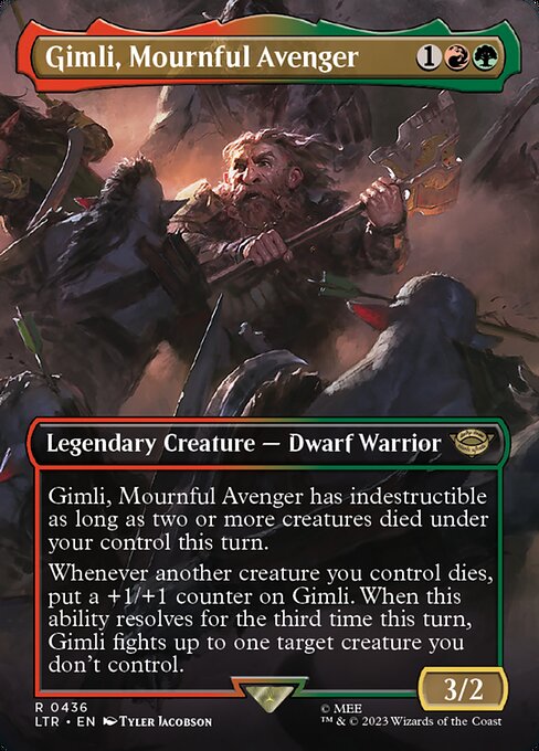 Gimli, Mournful Avenger (436) [The Lord of the Rings: Tales of Middle-earth] [Borderless]
