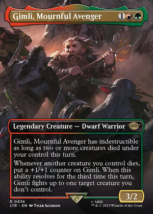 Gimli, Mournful Avenger (436) [The Lord of the Rings: Tales of Middle-earth] [Borderless]