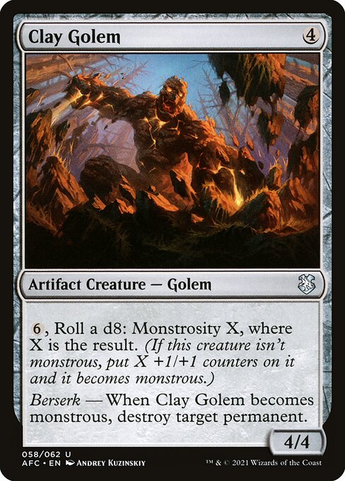 Clay Golem (58) [Forgotten Realms Commander]