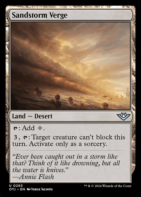 Sandstorm Verge (263) [Outlaws of Thunder Junction]