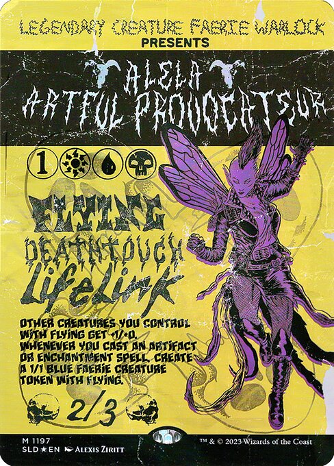 Alela, Artful Provocateur (1197) [Secret Lair Drop] [Borderless]
