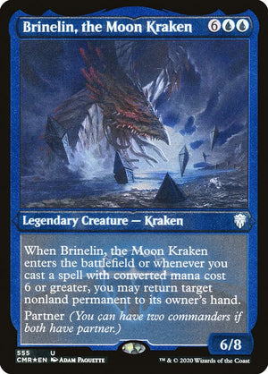 Brinelin, the Moon Kraken (555) [Commander Legends] [Etched]