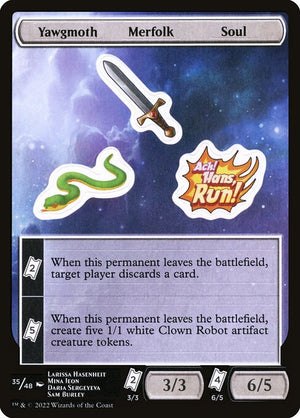 Yawgmoth Merfolk Soul (35) [Unfinity Sticker Sheets]