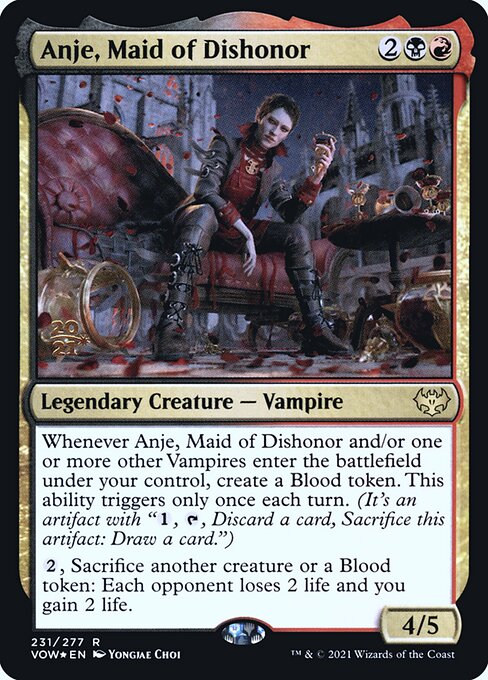 Anje, Maid of Dishonor (231s) [Innistrad: Crimson Vow Promos]