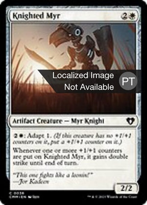 Knighted Myr (36) [Commander Masters]
