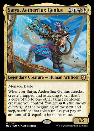 Satya, Aetherflux Genius (3) [Modern Horizons 3 Commander]