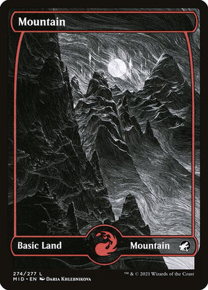 Mountain (274) [Innistrad: Midnight Hunt] [Full Art, Showcase]