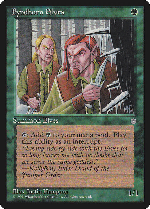Fyndhorn Elves (244) [Ice Age]