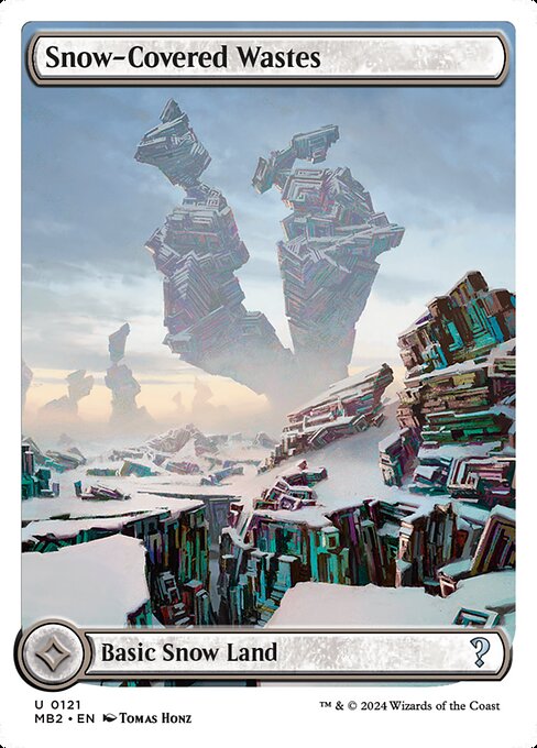 Snow-Covered Wastes (121) [Mystery Booster 2]