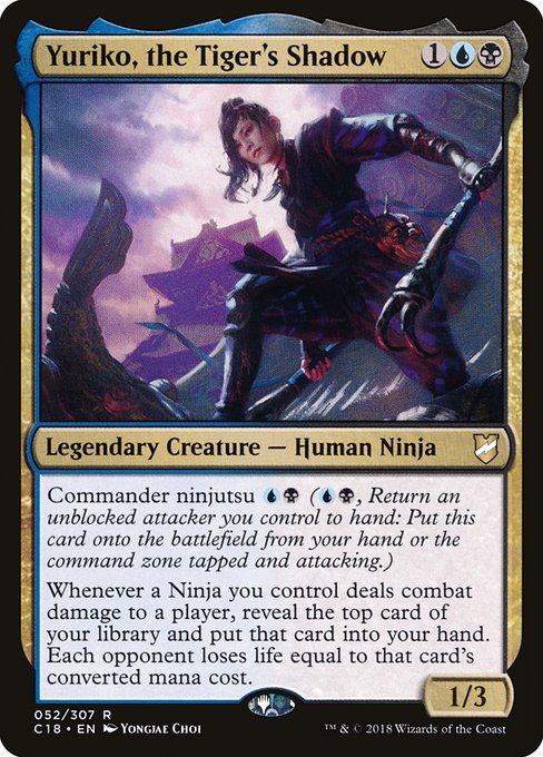 Yuriko, the Tiger's Shadow (52) [Commander 2018]