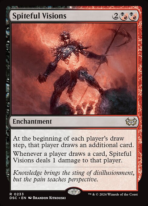 Spiteful Visions (233) [Duskmourn: House of Horror Commander]