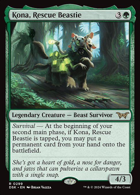Kona, Rescue Beastie (299) [Duskmourn: House of Horror]