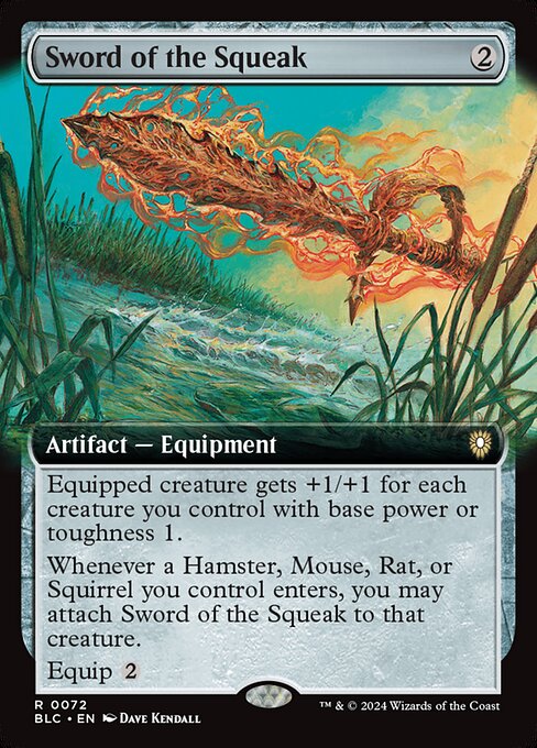 Sword of the Squeak (72) [Bloomburrow Commander]