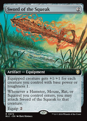Sword of the Squeak (72) [Bloomburrow Commander]