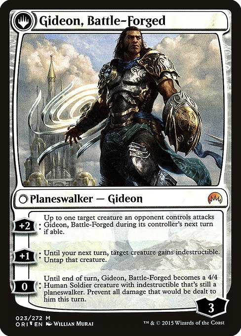 Kytheon, Hero of Akros // Gideon, Battle-Forged (23s) [Magic Origins Promos] Reverse