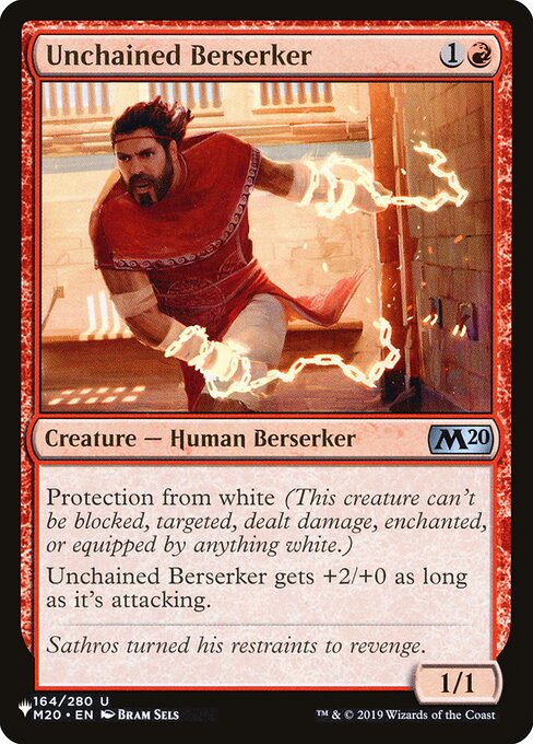 Unchained Berserker (M20-164) [The List]