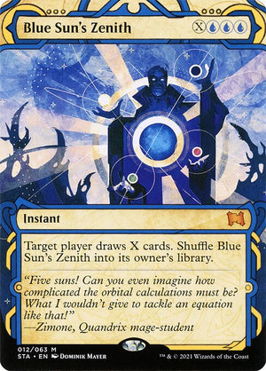 Blue Sun's Zenith (12) [Strixhaven Mystical Archive] [Showcase, Borderless]