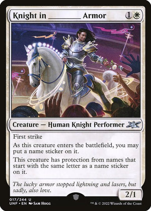 Knight in _____ Armor (17) [Unfinity]