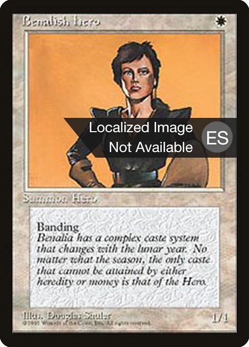 Benalish Hero (7) [Fourth Edition Foreign Black Border]