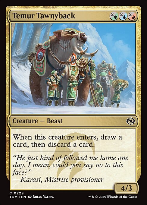 Temur Tawnyback (229) [Tarkir: Dragonstorm]