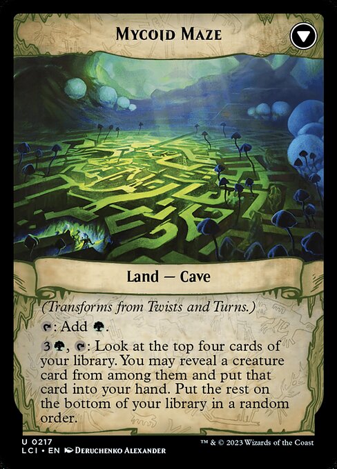 Twists and Turns // Mycoid Maze (217) [The Lost Caverns of Ixalan] Reverse