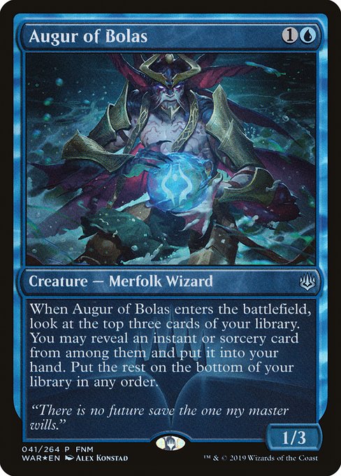 Augur of Bolas (41) [War of the Spark Promos]