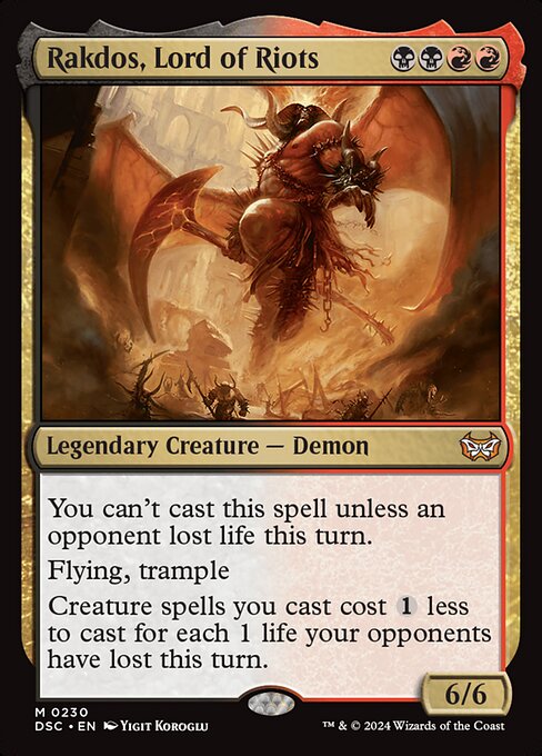 Rakdos, Lord of Riots (230) [Duskmourn: House of Horror Commander]
