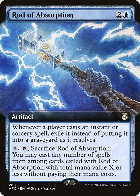 Rod of Absorption (288) [Forgotten Realms Commander] [Extended Art]