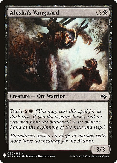 Alesha's Vanguard (FRF-60) [The List]