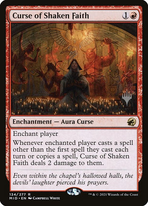 Curse of Shaken Faith (134p) [Innistrad: Midnight Hunt Promos]