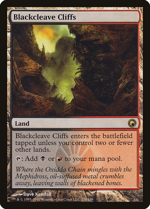 Blackcleave Cliffs (224) [Scars of Mirrodin]