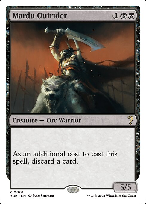 Mardu Outrider (1) [Mystery Booster 2]