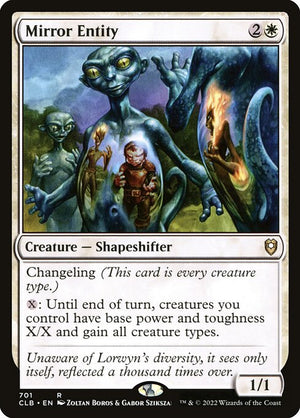 Mirror Entity (701) [Commander Legends: Battle for Baldur's Gate]