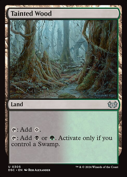 Tainted Wood (305) [Duskmourn: House of Horror Commander]