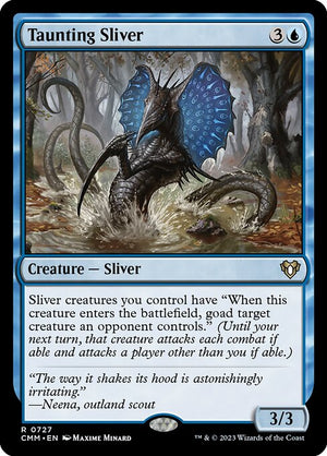Taunting Sliver (727) [Commander Masters]