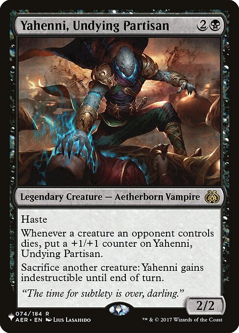 Yahenni, Undying Partisan (AER-74) [The List]