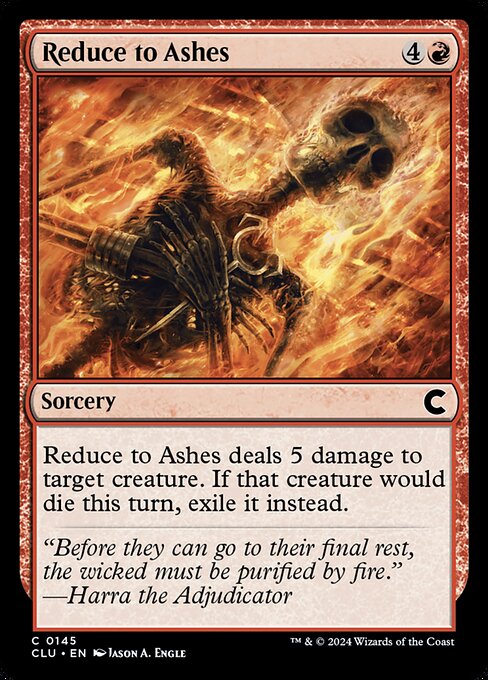 Reduce to Ashes (145) [Ravnica: Clue Edition]