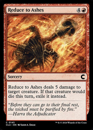 Reduce to Ashes (145) [Ravnica: Clue Edition]