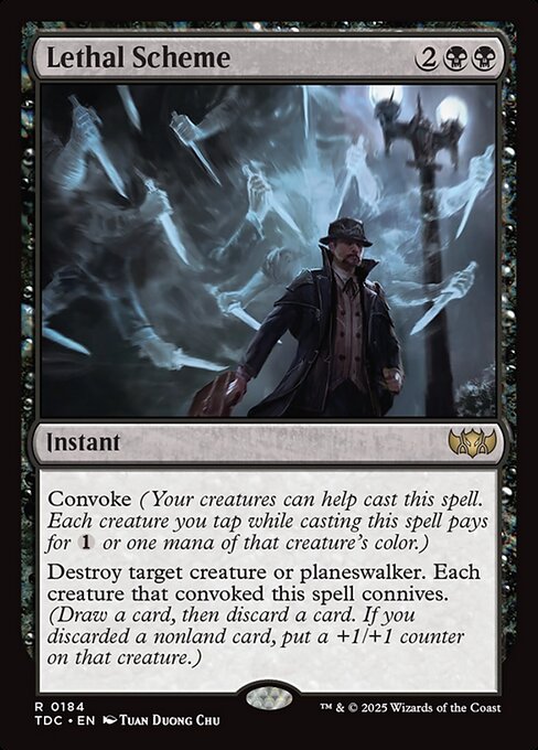 Lethal Scheme (184) [Tarkir: Dragonstorm Commander]