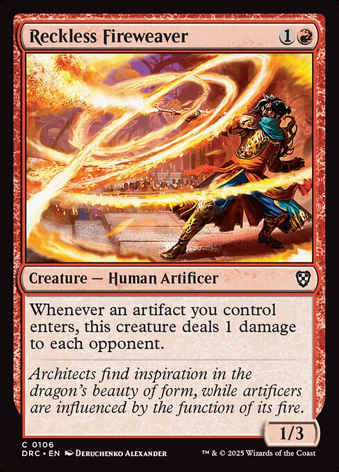 Reckless Fireweaver (106) [Aetherdrift Commander]