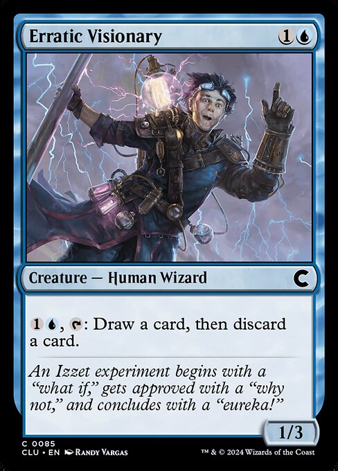 Erratic Visionary (85) [Ravnica: Clue Edition]