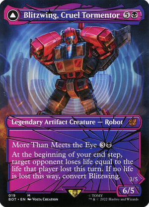 Blitzwing, Cruel Tormentor // Blitzwing, Adaptive Assailant (19) [Transformers] [Borderless]