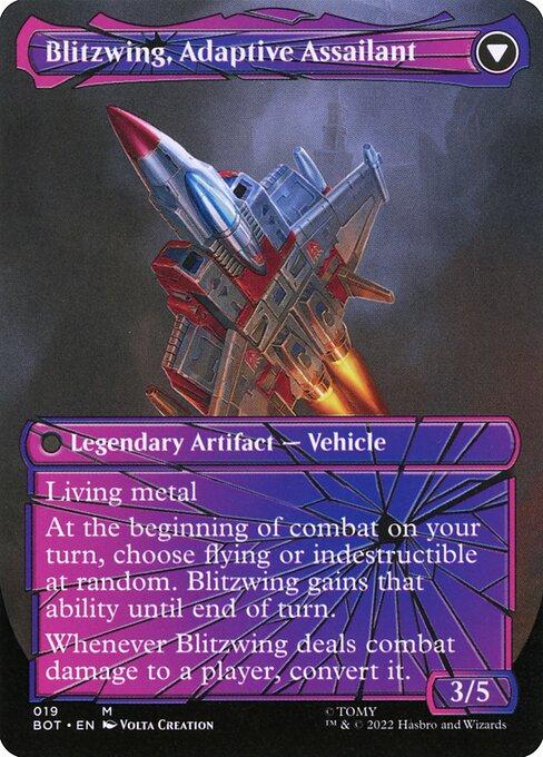 Blitzwing, Cruel Tormentor // Blitzwing, Adaptive Assailant (19) [Transformers] [Borderless]