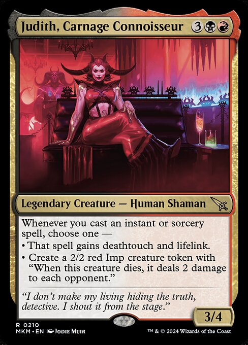 Judith, Carnage Connoisseur (210) [Murders at Karlov Manor]